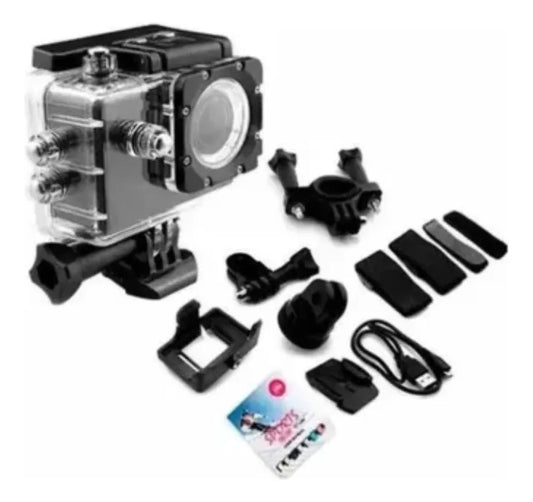 Cámara deportiva de accion sumergible y resistente al agua-1080p