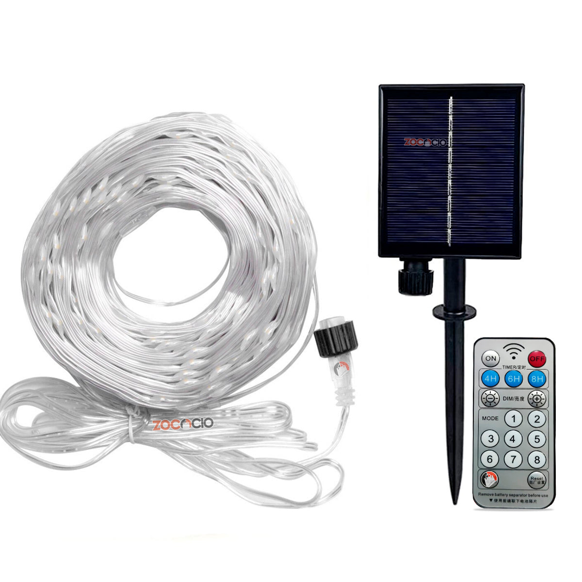 Guirnaldas luces LED solares para exteriores- 20m