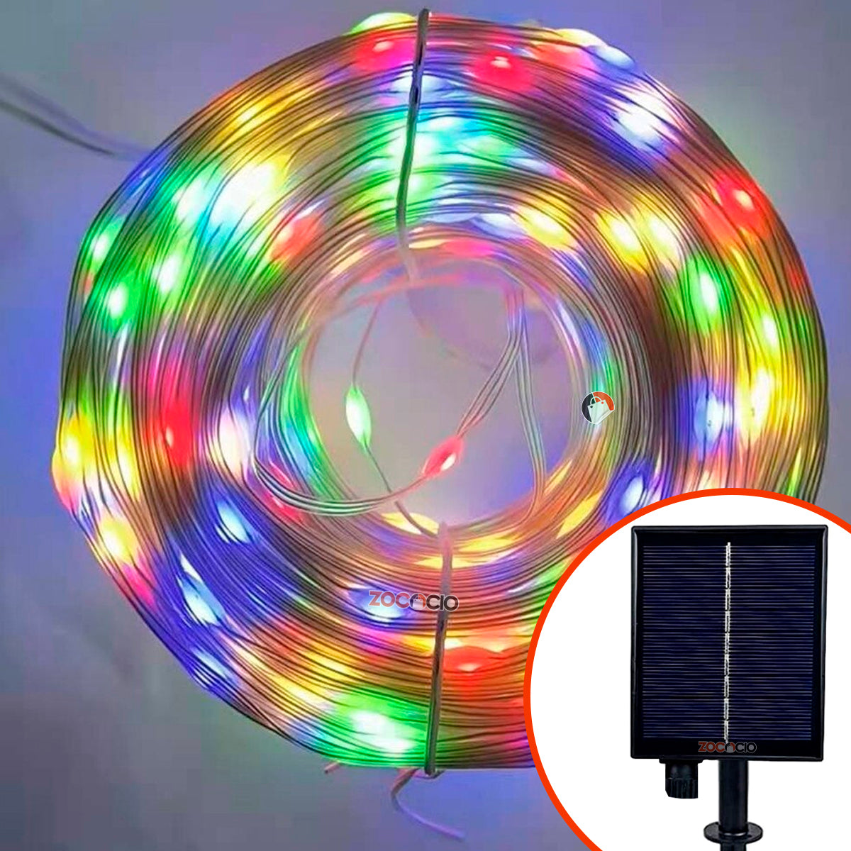 Guirnaldas luces LED solares para exteriores- 20m