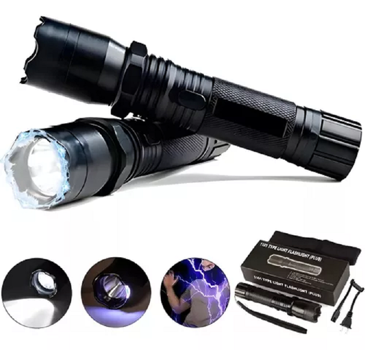 Linterna Taser eléctrica recargable