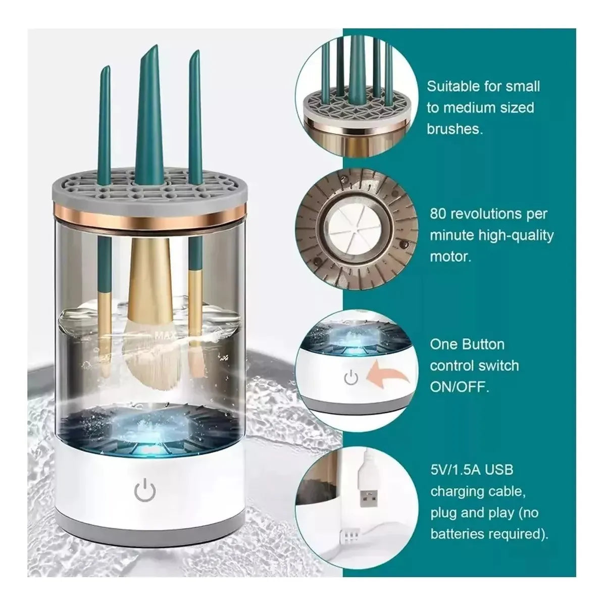 LIMPIADOR DE BROCHAS ELÉCTRICO