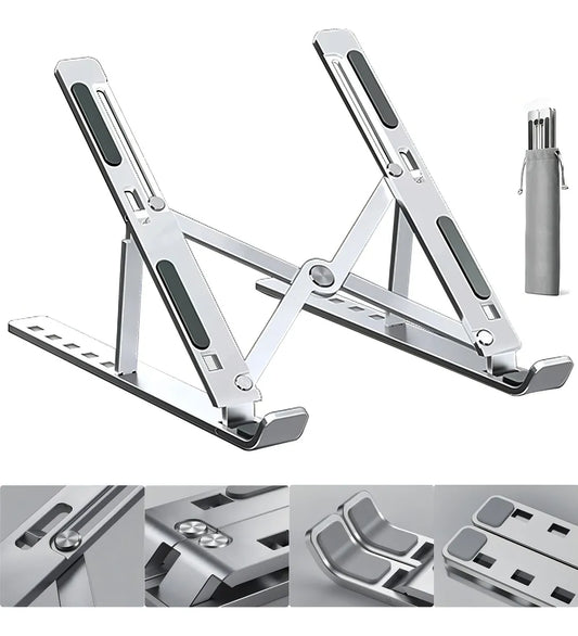 Base Soporte Para Portátil metálica Plegable Ergonómica