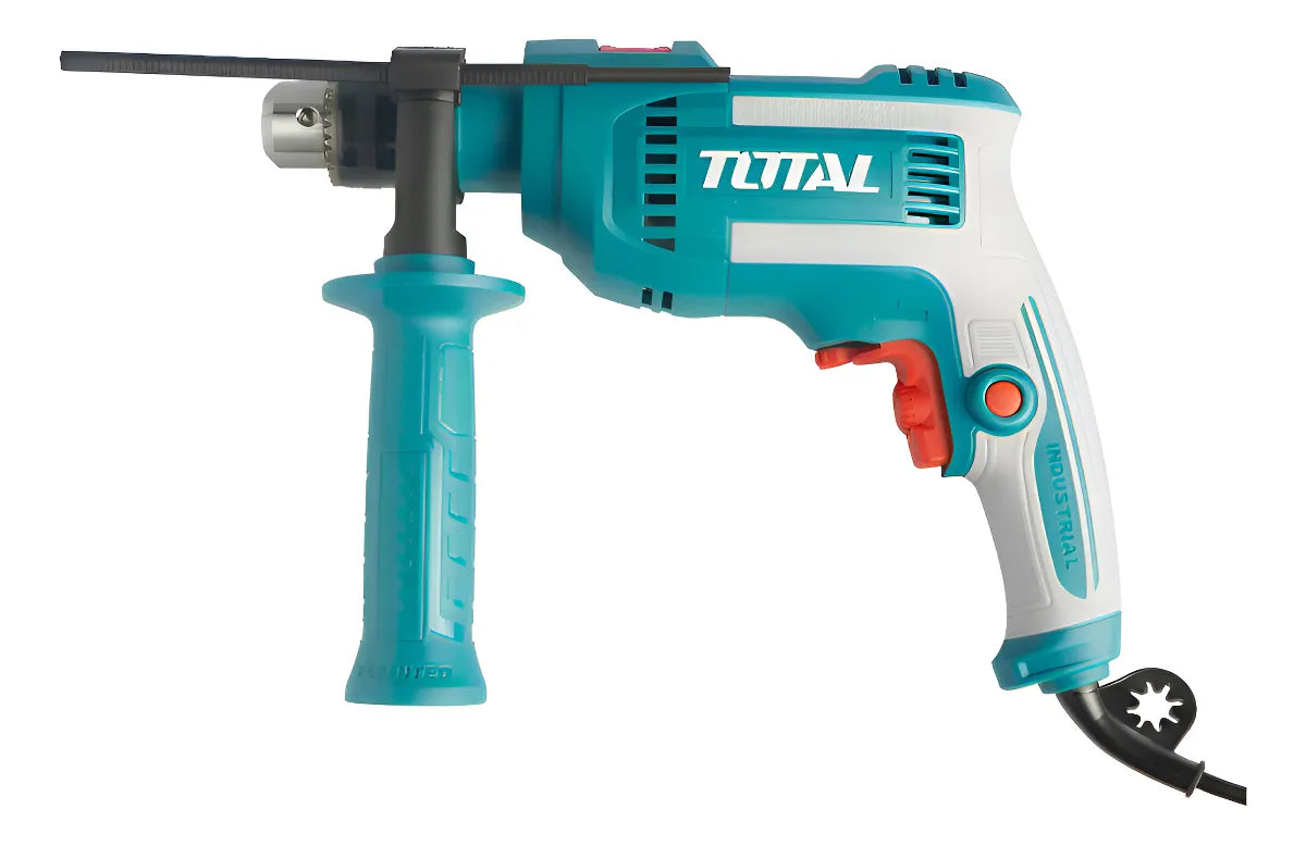 Taladro Percutor Eléctrico Total 710w 13mm Uso Industrial Mandril 13 mm