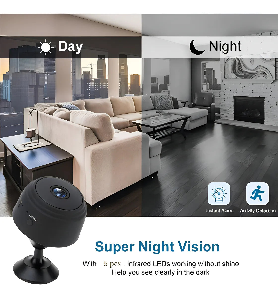 Mini Cámara espia A9 1080P full hd