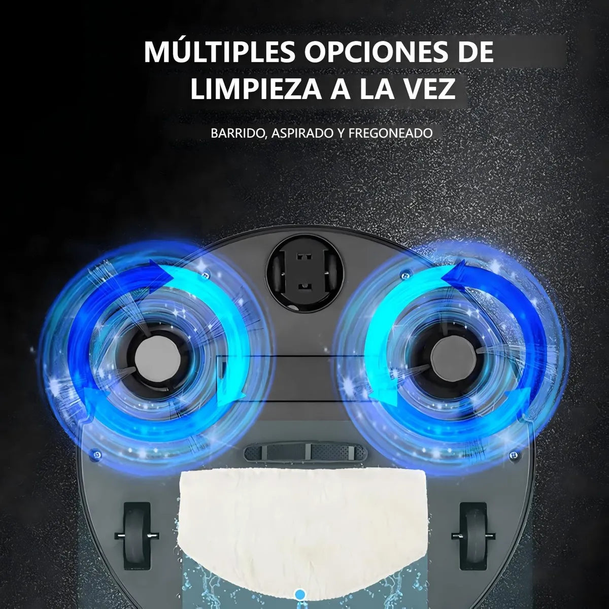 Aspiradora Robot Usb Inteligente 3 En 1 De Uso Doméstico