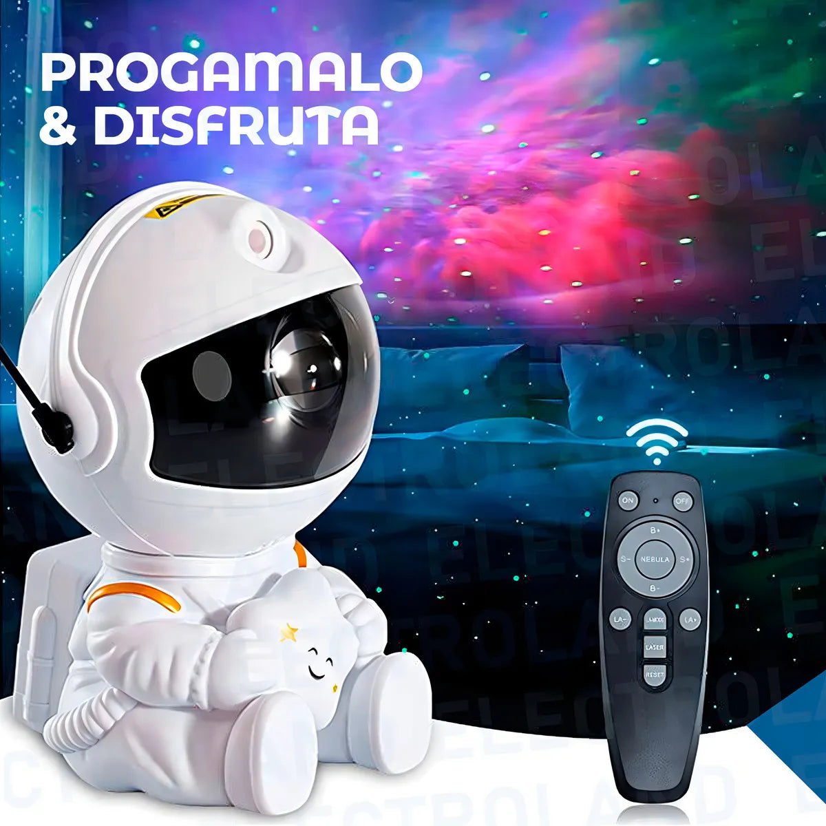 Lampara Proyector Astronauta