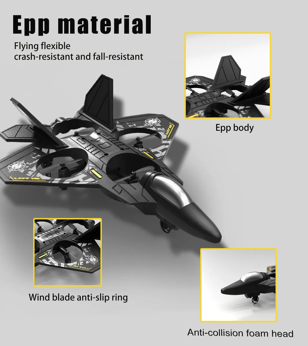 Avion Dron Control Remoto Anti Golpes