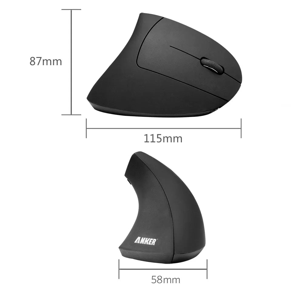 Mouse Vertical Inalámbrico Recargable Ergonómico Original V2