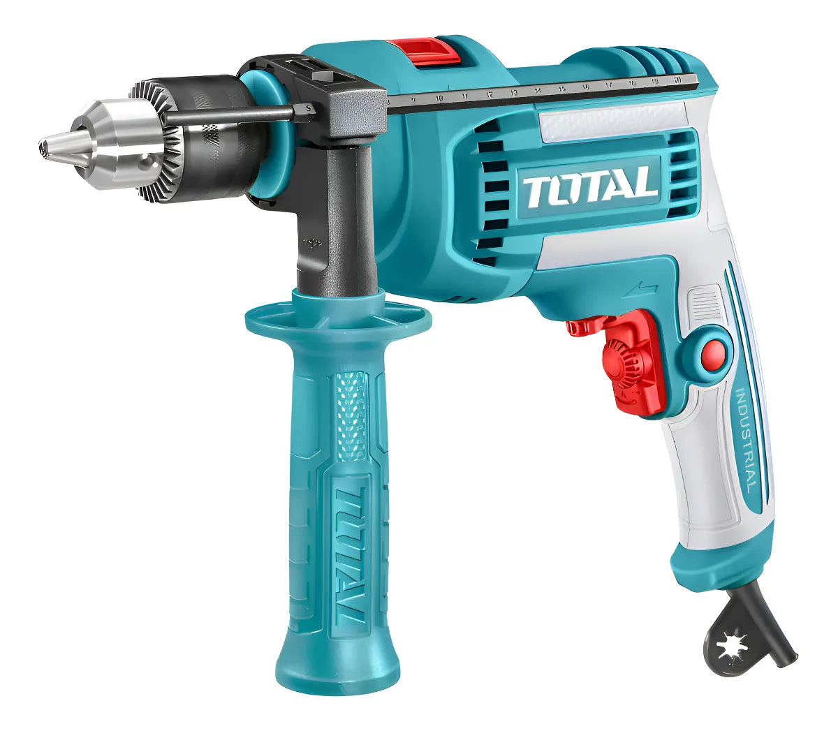 Taladro Percutor Eléctrico Total 710w 13mm Uso Industrial Mandril 13 mm