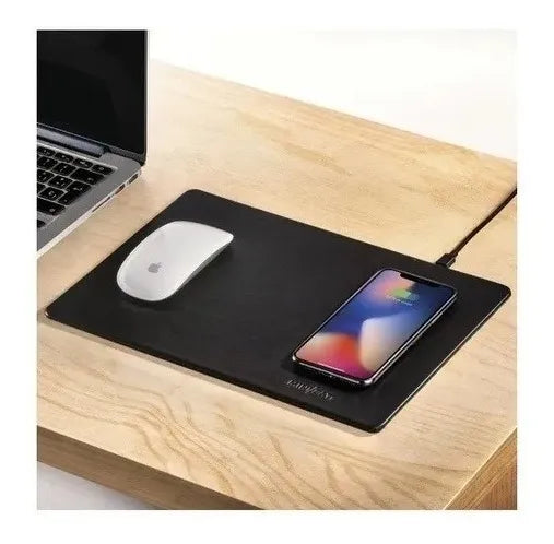 Mouse Pad Ergonomico Elegante Carga Inalambrica Profesional Café