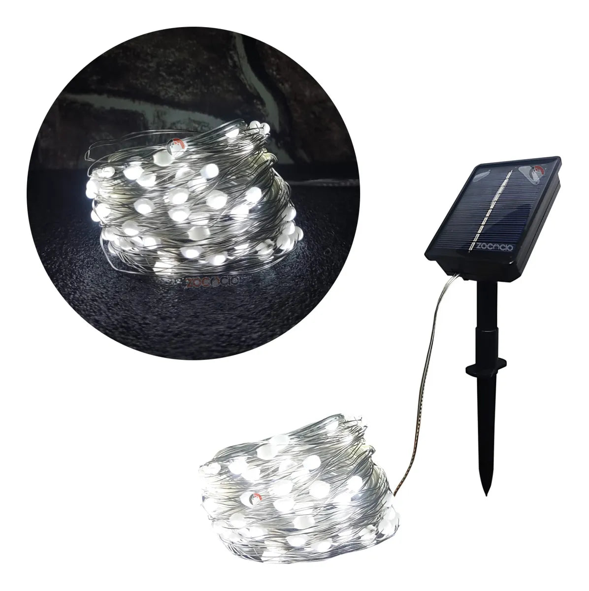 Guirnaldas luces LED solares para exteriores- 20m