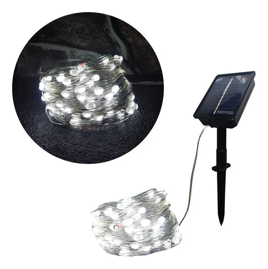 Guirnaldas luces LED solares para exteriores- 20m