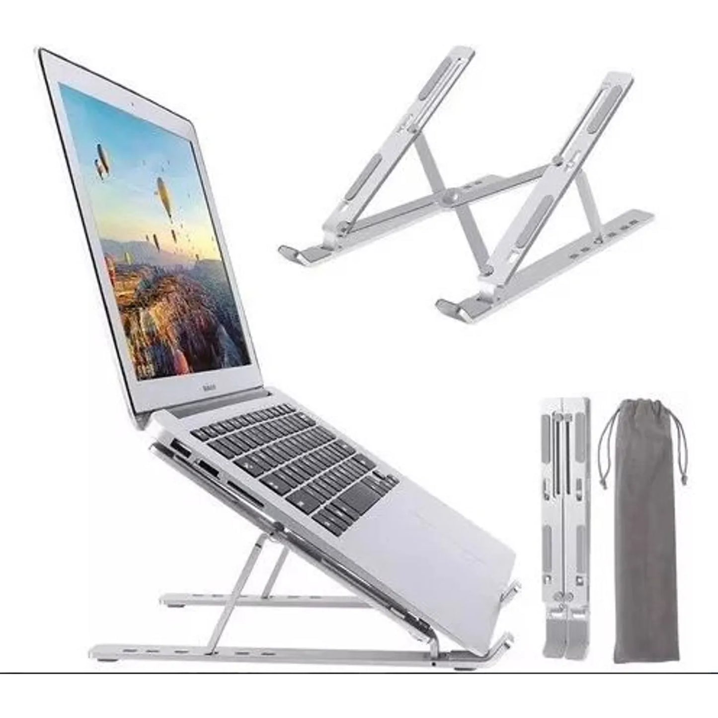 Base Soporte Para Portátil metálica Plegable Ergonómica