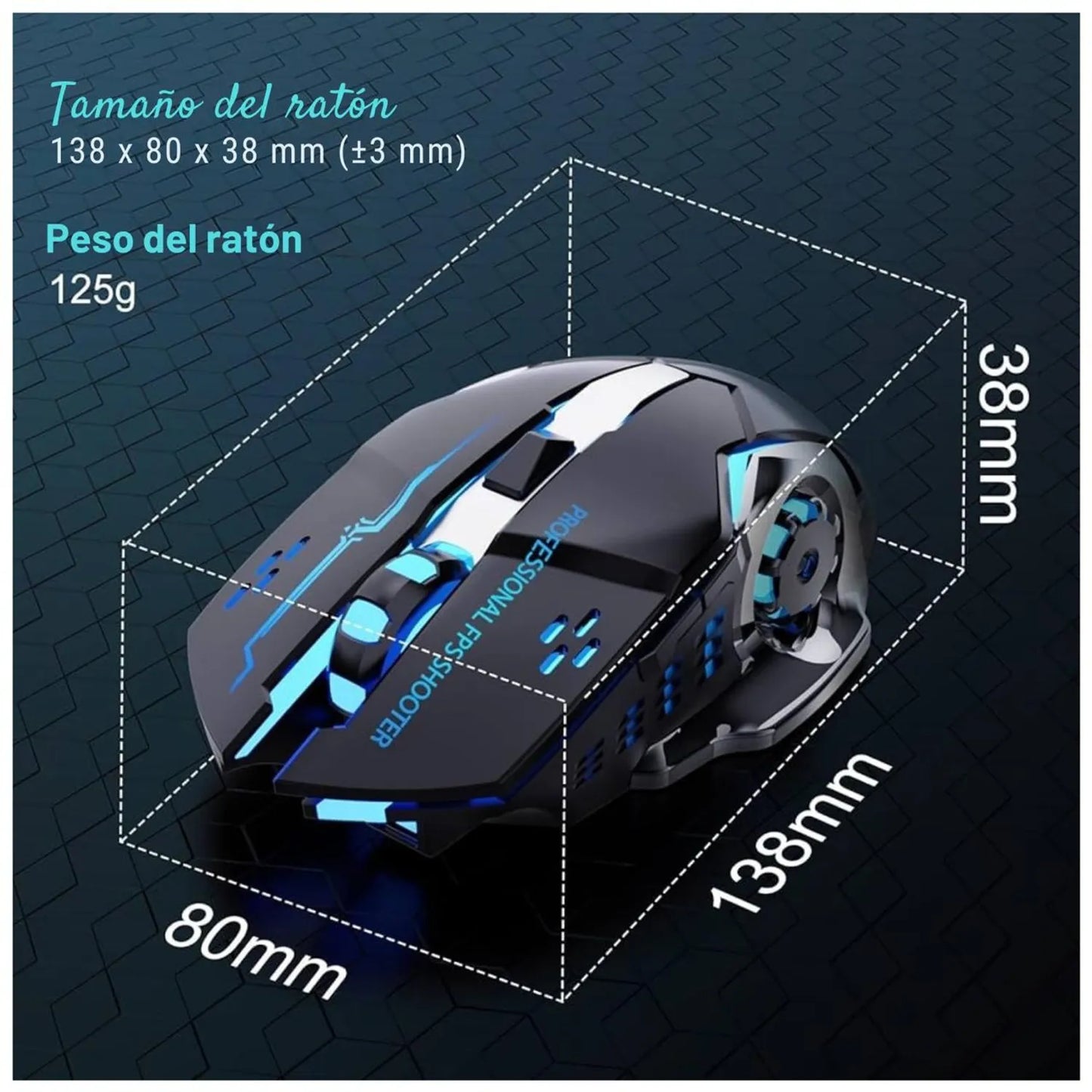 Mouse Gamer Q6 Inalambrico