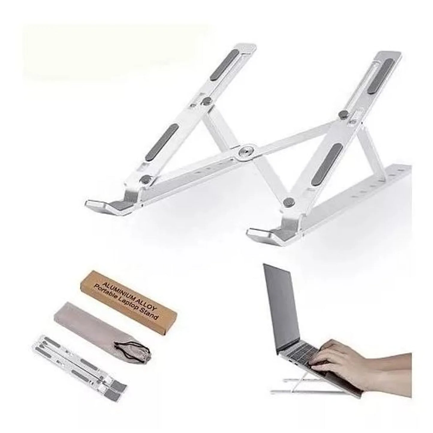 Base Soporte Para Portátil metálica Plegable Ergonómica