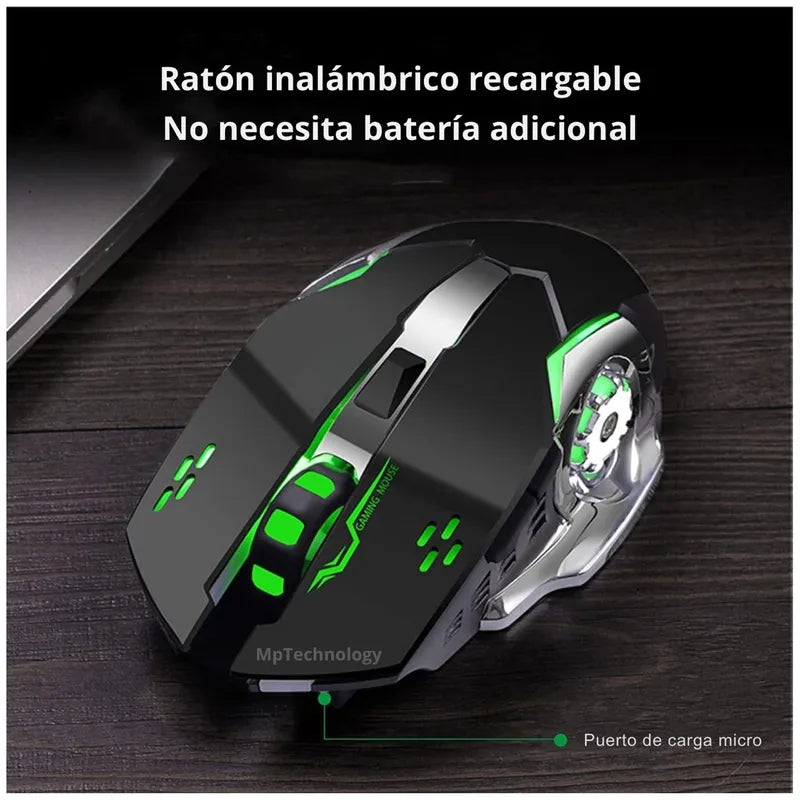 Mouse Gamer Q6 Inalambrico